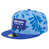 Philadelphia 76ers Palm Fronds 2-Tone 59FIFTY Fitted Hat On Sale