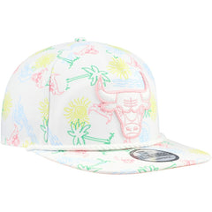 Chicago Bulls Palm Trees and Waves Golfer Adjustable Hat For Sale