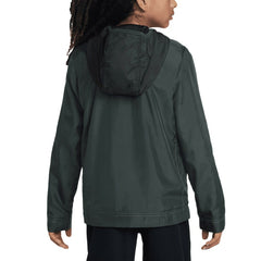 Liverpool Youth Amplify Windrunner Anorak Half-Zip Hoodie Jacket Black - Nike