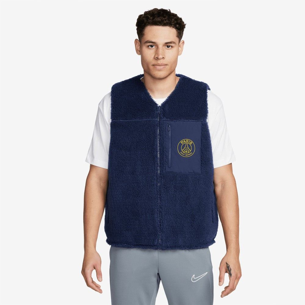 Paris Saint-Germain Club+ Winterized Reversible Full-Zip Vest Navy - Nike