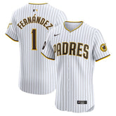 Tony Fernández San Diego Padres Home Elite Sponsor Patch Player Jersey - White