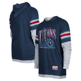Tennessee Titans New Era Twofer Long Sleeve Hooded T-Shirt