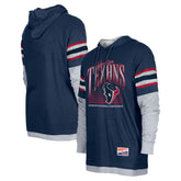 Houston Texans New Era Twofer Long Sleeve Hooded T-Shirt