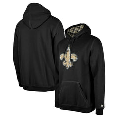 New Orleans Saints New Era 3rd Down Plaid Pullover Hoodie