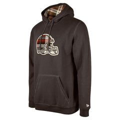 Cleveland Browns New Era 3rd Down Plaid Pullover Hoodie