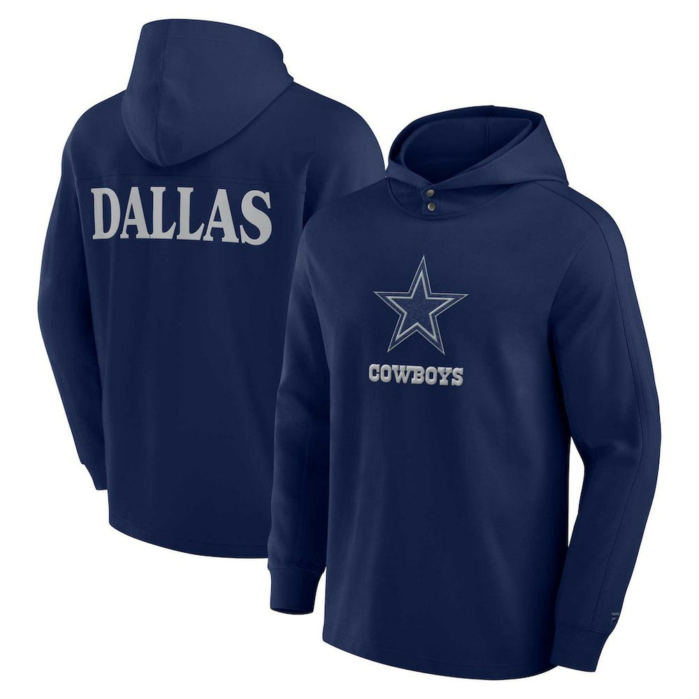 Dallas Cowboys Fanatics Elements Blaze Tri-Blend Long Sleeve Hoodie T-Shirt