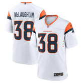 Jaleel McLaughlin Denver Broncos Game Jersey - White