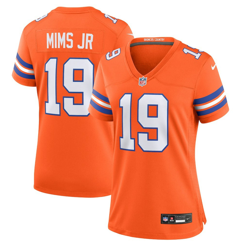 Denver Broncos Nike Marvin Mims Jr Women's Mile High Collection 1977 Throwback Player Game Jersey