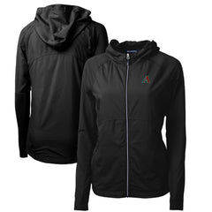 Arizona Diamondbacks Cutter & Buck Women's Adapt Eco Knit Hybrid Recycled Full-Zip Hoodie | MLB On Sale