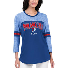 Philadelphia 76ers G-III 4Her by Carl Banks Women's Play the Game 3/4-Sleeve T-Shirt On Sale