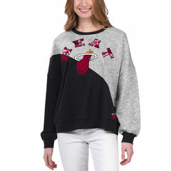 Miami Heat G-III 4Her by Carl Banks Women's Benches Split Pullover Sweatshirt Discount
