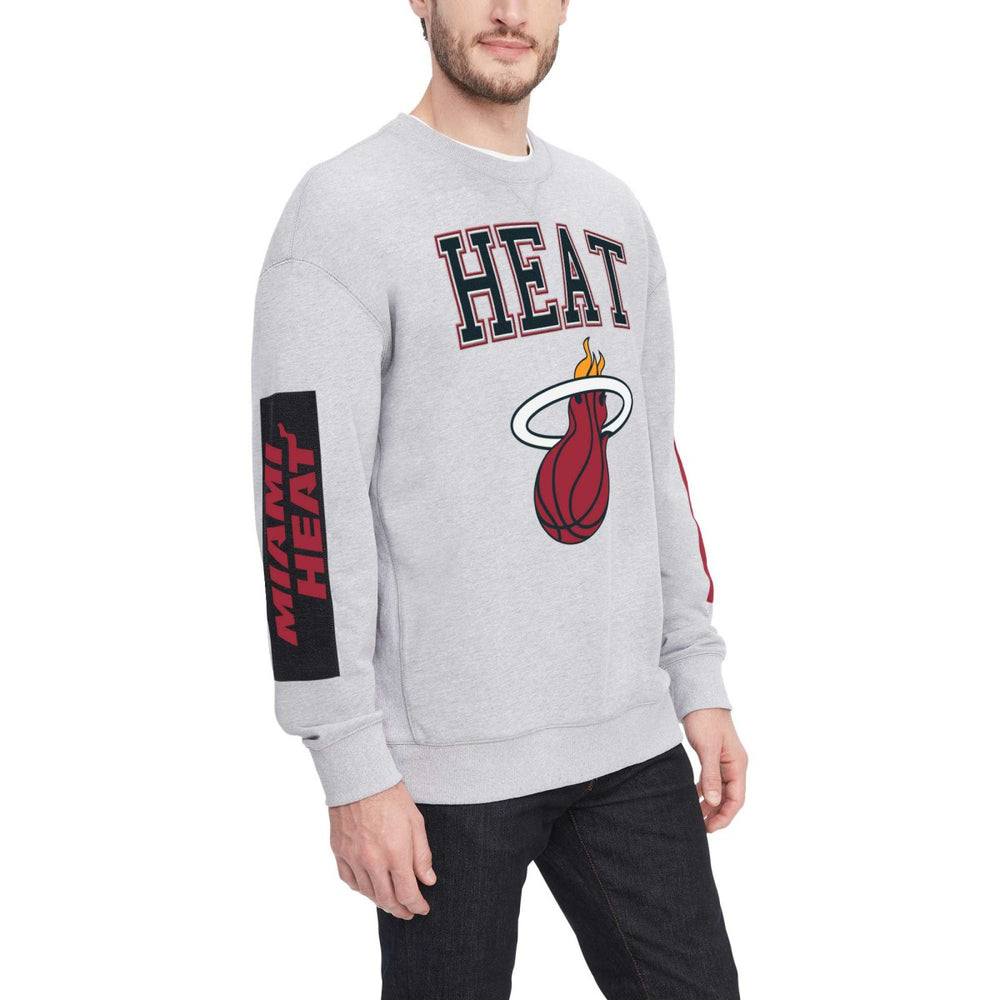 Miami Heat Tommy Jeans Hayes Crew Neck Pullover Sweatshirt New