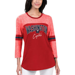 Washington Capitals G-III 4Her by Carl Banks Women's Play The Game 3/4-Sleeve T-Shirt Outlet
