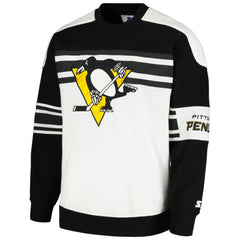 Pittsburgh Penguins Starter Defense Fleece Crewneck Pullover Sweatshirt For Sale