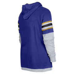 Los Angeles Lakers Layered Long Sleeve Hoodie T-Shirt New