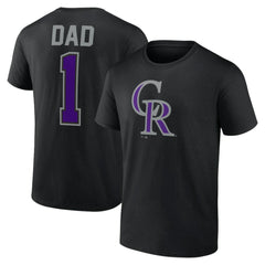 Colorado Rockies Father's Day #1 Dad T-Shirt | MLB Discount