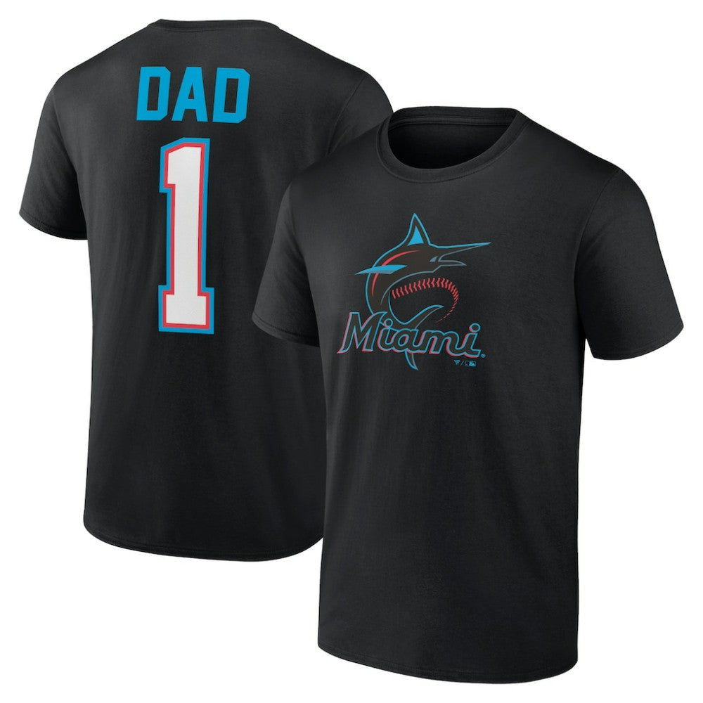 Miami Marlins Father's Day #1 Dad T-Shirt | MLB Discount