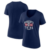 Minnesota Twins Women's Americana Team V-Neck T-Shirt | MLB For sale