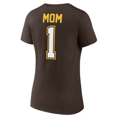 San Diego Padres Women's Mother's Day #1 Mom V-Neck T-Shirt | MLB Online