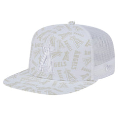 Los Angeles Angels New Era Logo Dunes A-Frame Trucker 9FIFTY Snapback Hat | MLB New