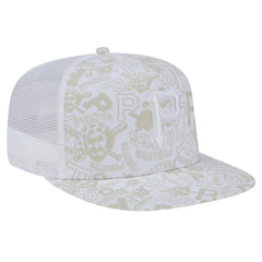 Pittsburgh Pirates New Era Logo Dunes A-Frame Trucker 9FIFTY Snapback Hat | MLB Sale