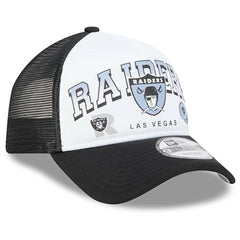 Las Vegas Raiders New Era Retro Wordmark A-Frame 9FORTY Adjustable Hat