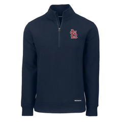 St. Louis Cardinals Cutter & Buck Cooperstown Collection Roam Eco Recycled Quarter-Zip Pullover | MLB Outlet
