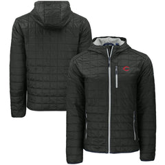 Cincinnati Reds Cutter & Buck Rainier Primaloft Eco Full-Zip Hooded Jacket | MLB For sale