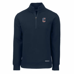 Cleveland Guardians Cutter & Buck Americana Roam Eco Recycled Quarter-Zip Sweatshirt | MLB New
