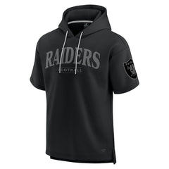 Las Vegas Raiders Fanatics Unisex Elements Ready Short Sleeve Pullover Hoodie