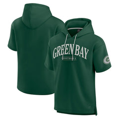 Green Bay Packers Fanatics Unisex Elements Ready Short Sleeve Pullover Hoodie