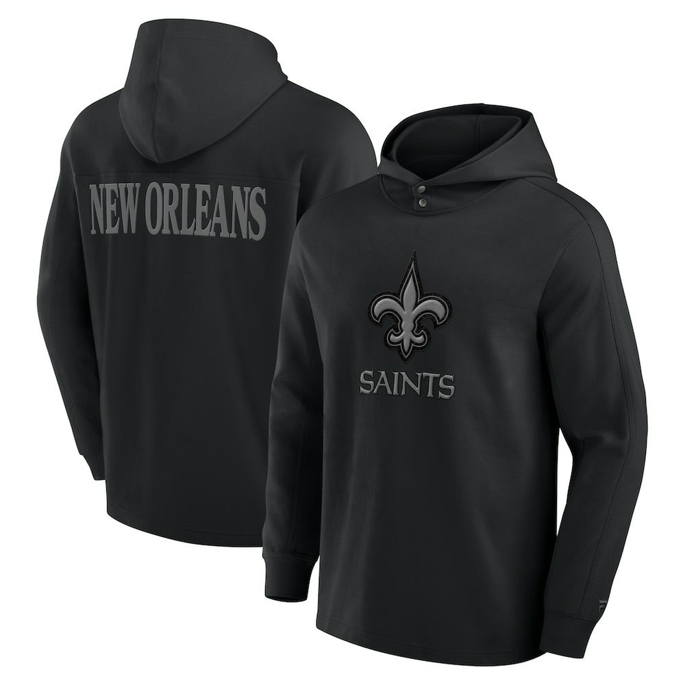 New Orleans Saints Fanatics Elements Blaze Tri-Blend Long Sleeve Hoodie T-Shirt