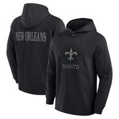 New Orleans Saints Fanatics Elements Blaze Tri-Blend Long Sleeve Hoodie T-Shirt