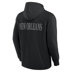 New Orleans Saints Fanatics Elements Blaze Tri-Blend Long Sleeve Hoodie T-Shirt