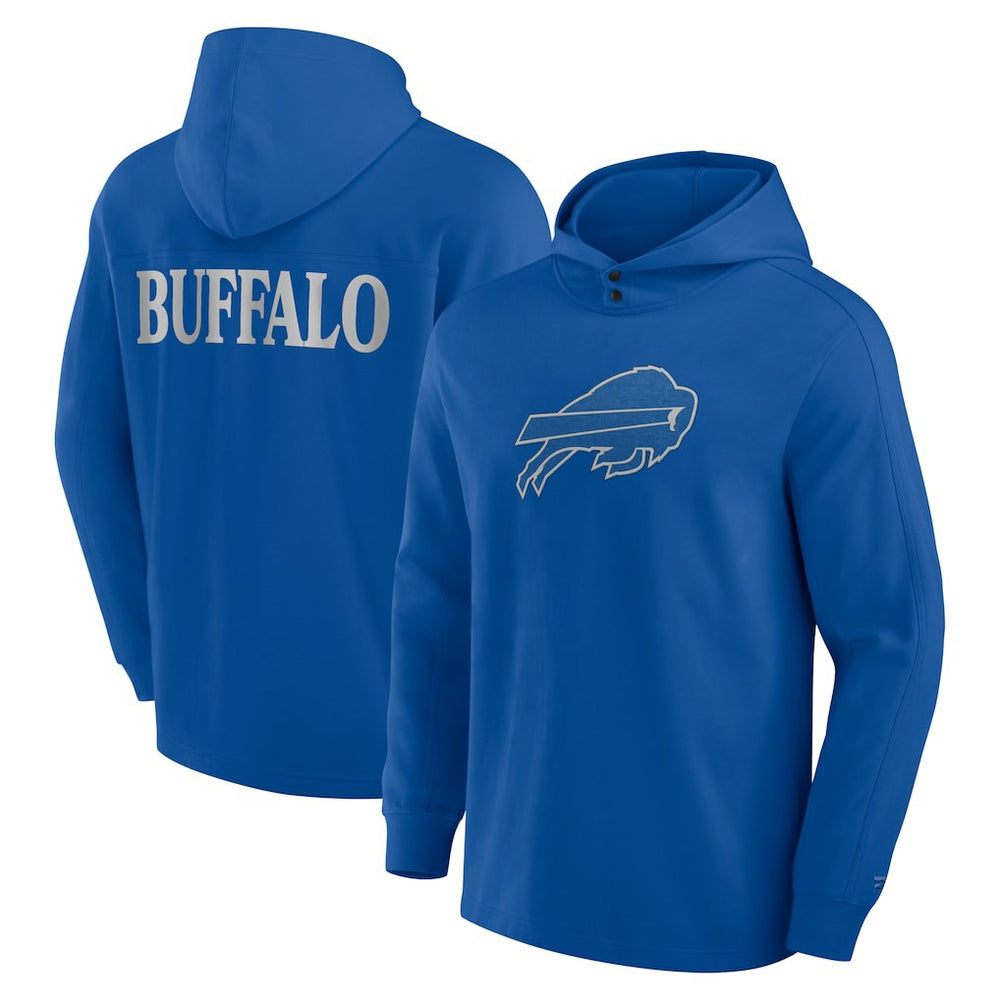 Buffalo Bills Fanatics Elements Blaze Tri-Blend Long Sleeve Hoodie T-Shirt
