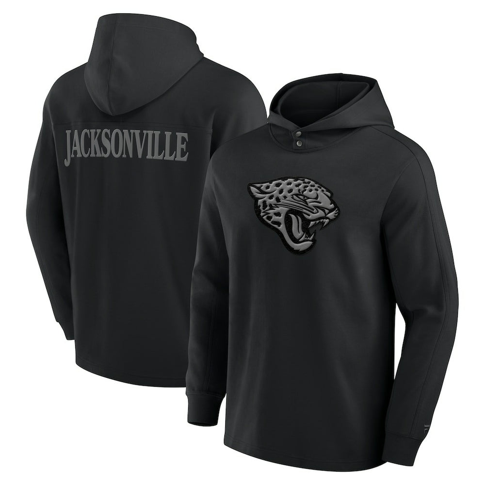 Jacksonville Jaguars Fanatics Elements Blaze Tri-Blend Long Sleeve Hoodie T-Shirt