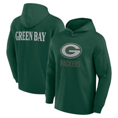 Green Bay Packers Fanatics Elements Blaze Tri-Blend Long Sleeve Hoodie T-Shirt