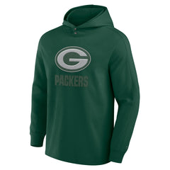 Green Bay Packers Fanatics Elements Blaze Tri-Blend Long Sleeve Hoodie T-Shirt
