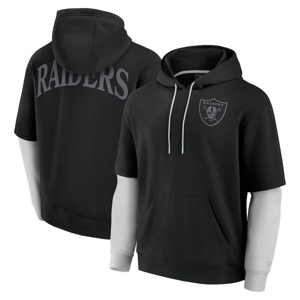 Las Vegas Raiders Fanatics Unisex Sleek Elements Pullover Hoodie