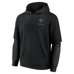 New Orleans Saints Fanatics Unisex Sleek Elements Pullover Hoodie