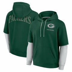 Green Bay Packers Fanatics Unisex Sleek Elements Pullover Hoodie