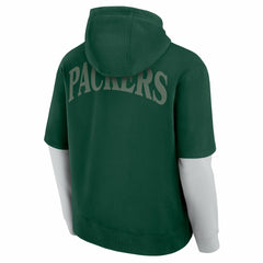 Green Bay Packers Fanatics Unisex Sleek Elements Pullover Hoodie