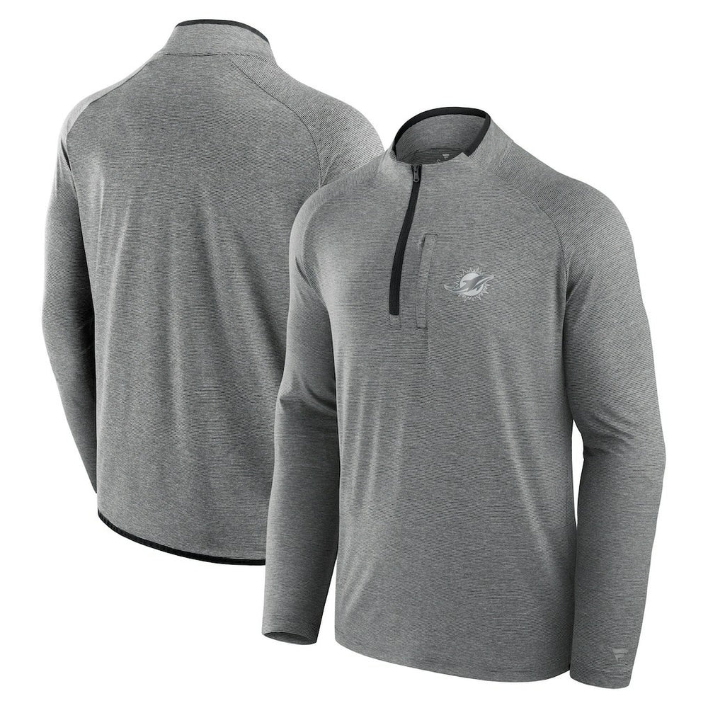 Miami Dolphins Fanatics Unisex Front Office Performance Primary Quarter-Zip Jacket
