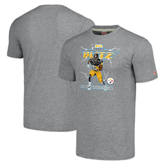 Pittsburgh Steelers James Harrison Homage Unisex NFL Blitz Retired Player Tri-Blend T-Shirt