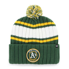 Oakland Athletics '47 Plateau Cuffed Knit Hat with Pom | MLB Near me