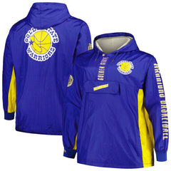 Golden State Warriors Big & Tall Hardwood Classics Team OG 2.0 Anorak Hoodie Quarter-Zip Windbreaker Jacket sale Online