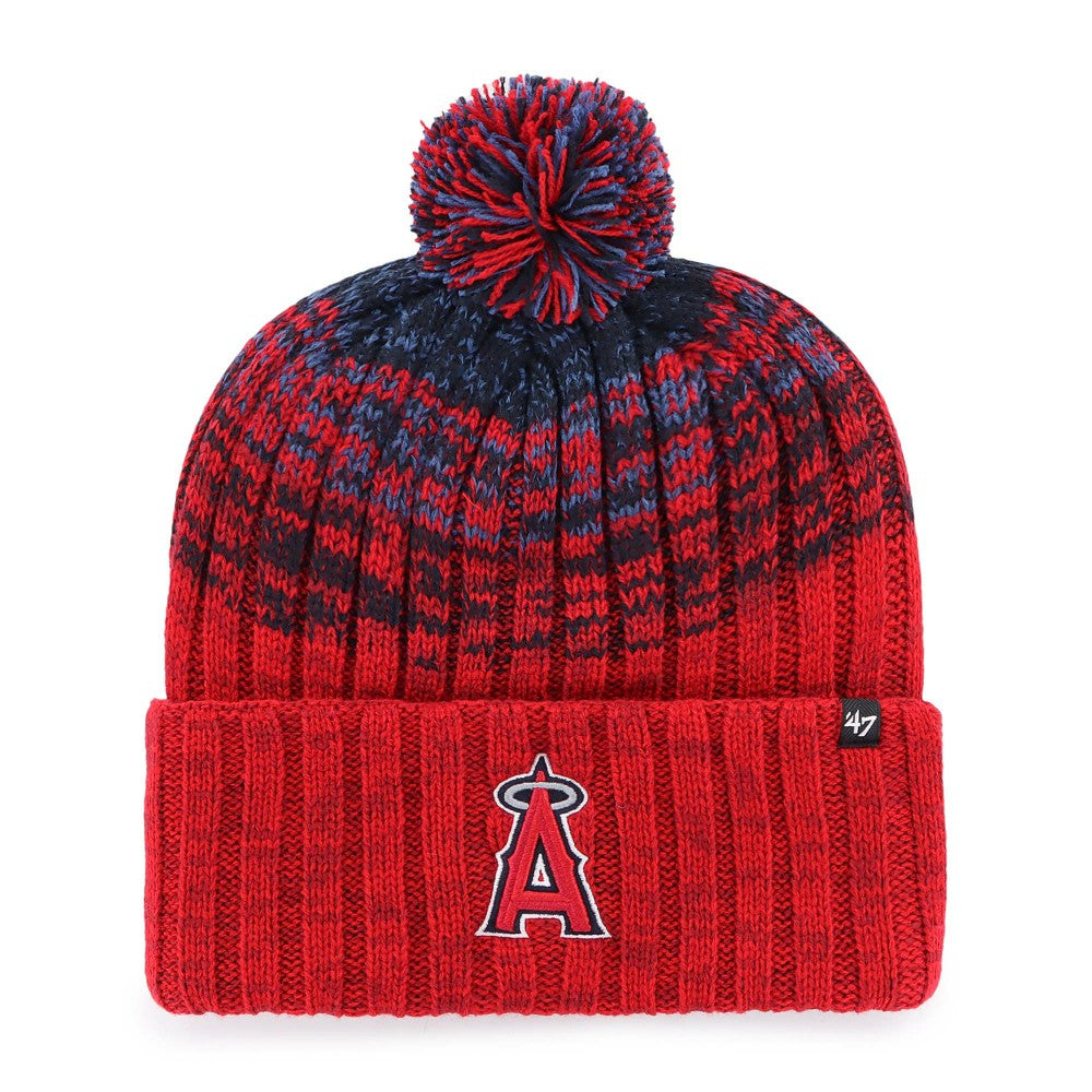 Los Angeles Angels '47 Youth Cascade Cuffed Knit Hat with Pom | MLB Discount