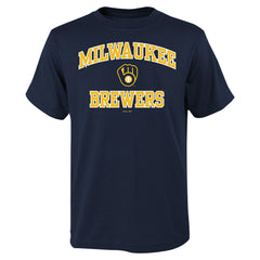 Milwaukee Brewers Youth Heart & Soul T-Shirt | MLB Sale