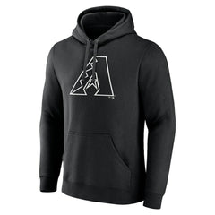 Arizona Diamondbacks Monochrome Personalized Name & Number Pullover Hoodie | MLB US