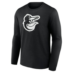 Baltimore Orioles Monochrome Personalized Name & Number Long Sleeve T-Shirt | MLB Online